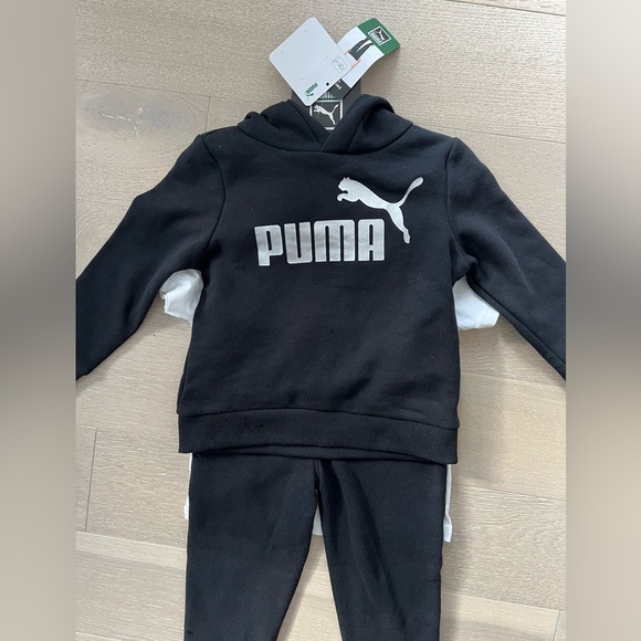 PUMA 3 Piece Toddler Hoodie Sweatpants and T-shirt Set NWT - Picture 2 of 6